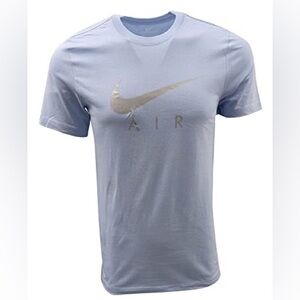 Nike Light Blue/Silver T-Shirt, swoosh, small & medium available, New with tag